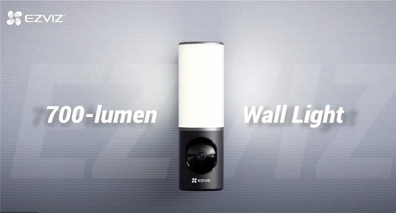 EZVIZ LC3 - Cámara de seguridad inteligente con lámpara de pared