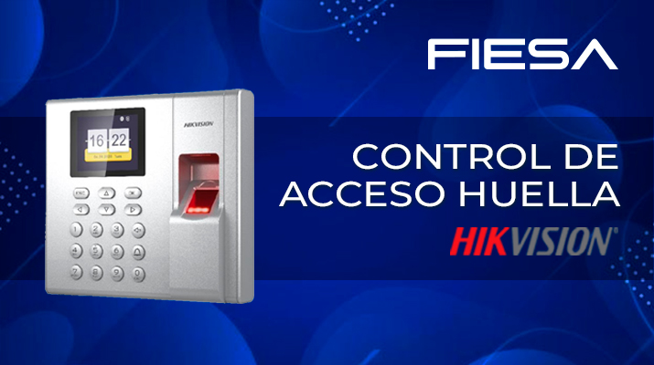 Control de acceso huella de Hikvision