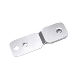 Fijación de unión de montaje acero inox, 1.9mm con anclaje