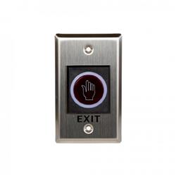 Botón de salida sin contacto, formato rectangular