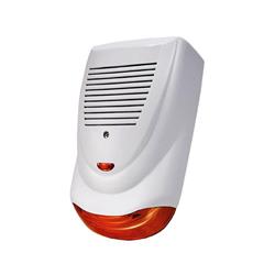 Sirena de exterior, 30w, anti desarme, con strobo, Gabinete ABS alto impacto, con led de presencia.