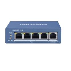 Switch Gigabit, no administrable, 4 Puertos 1000 Mbps PoE, más 1 Puerto 1000 Mbps de Uplink