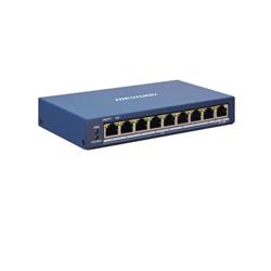 Switch PoE administrable via web, 8 puertos 10/100 + 1 uplink