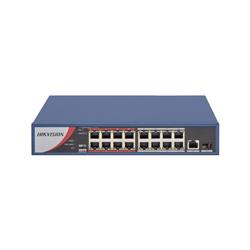 Switch 16 ports PoE 10/100 +1 Gbe + 1 SFP, 802.3af/at, 130W