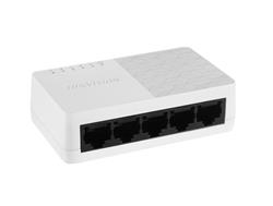 Switch compacto 5×10/100Mbps, sin gestión, con protección 2kV y eficiencia energética.