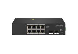 Switch PoE no administrado de 8 puertos, 110W, SFP, largo alcance 300m y resistencia industrial.