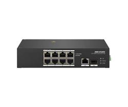 Switch PoE industrial de 8 puertos, no administrable, 110W, largo alcance 300m, SFP.
