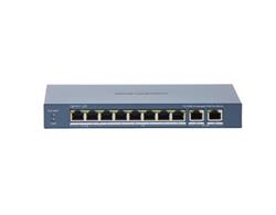 Switch PoE+ no administrable, 7 Puertos 100 Mbps PoE+ más 1 Puerto 100 Mbps PoE++, 2 Puertos 1000 Mb