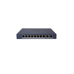 Switch Gigabit PoE+, Administrable, 8 Puertos 1000 Mbps PoE+ más 2 Puertos 1000 Mbps de Uplink, modo