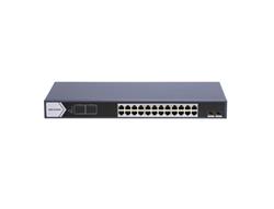 Switch Gigabit PoE+, No Administrable, 24 Puertos 10/100/1000 Mbps PoE+, 2 Puertos SFP Uplink, 225W