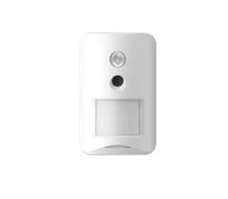 Detector PIR-cámara inalámbrico 10m/90°, con inmunidad a mascotas, uso en interior. Línea AXHOME.
