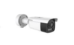 Cámara IP bullet biespectral con sensor térmico de 256×192 y óptico de 5MP, ideal para detección per