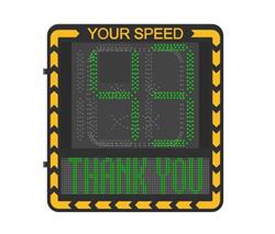 Cartel radar con pantalla LED para medir velocidad en tiempo real, radar 60GHz, detección hasta 100m