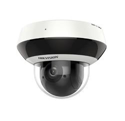 Mini PTZ IP 4MP con lente fija de 2.8mm, 4× zoom óptico, IR hasta 20m, WDR 120dB, audio bidirecciona