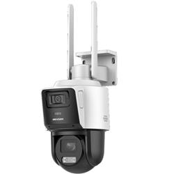 PTZ TandemVu Hikvision con módulo 4G, doble canal (bullet fijo + PTZ 4x), 2MP, DarkFighter, detecció