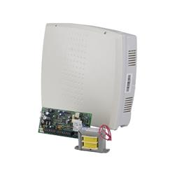 Panel híbrido, 8 zonas en placa (expansible a 32), inalámbrico, 2 particiones, gabinete plástico y t